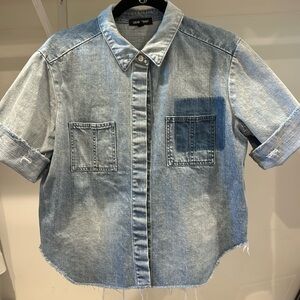 dear john denim button up top
